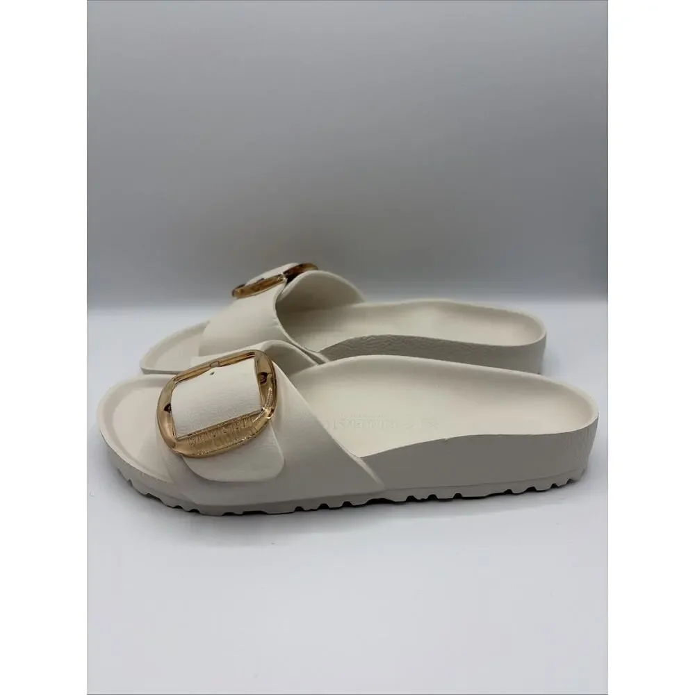 Birkenstock - Women's Recovery Big Buckle Slide Sandal Madrid EVA Eggshell READ